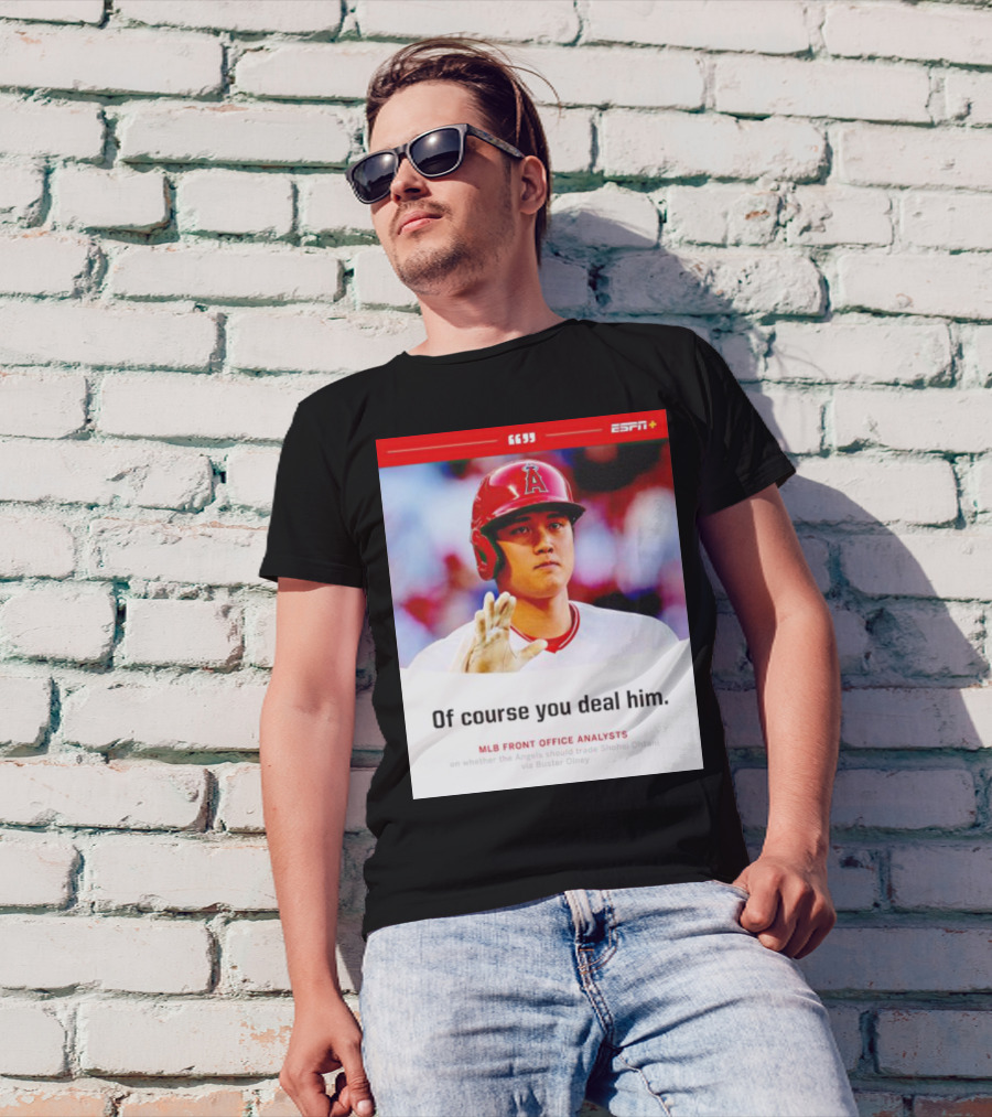 ESPN+ Shohei Ohtani MLB Front Office Analysts Trade Discussion T-Shirt