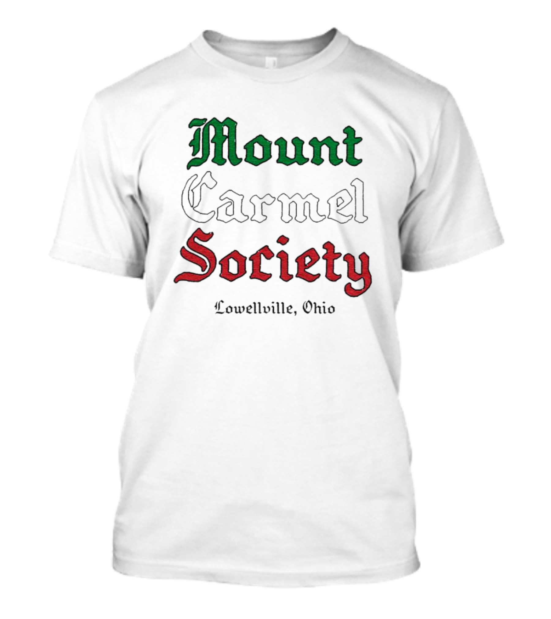 Mount Carmel Society Lowellville Ohio Green T-Shirt