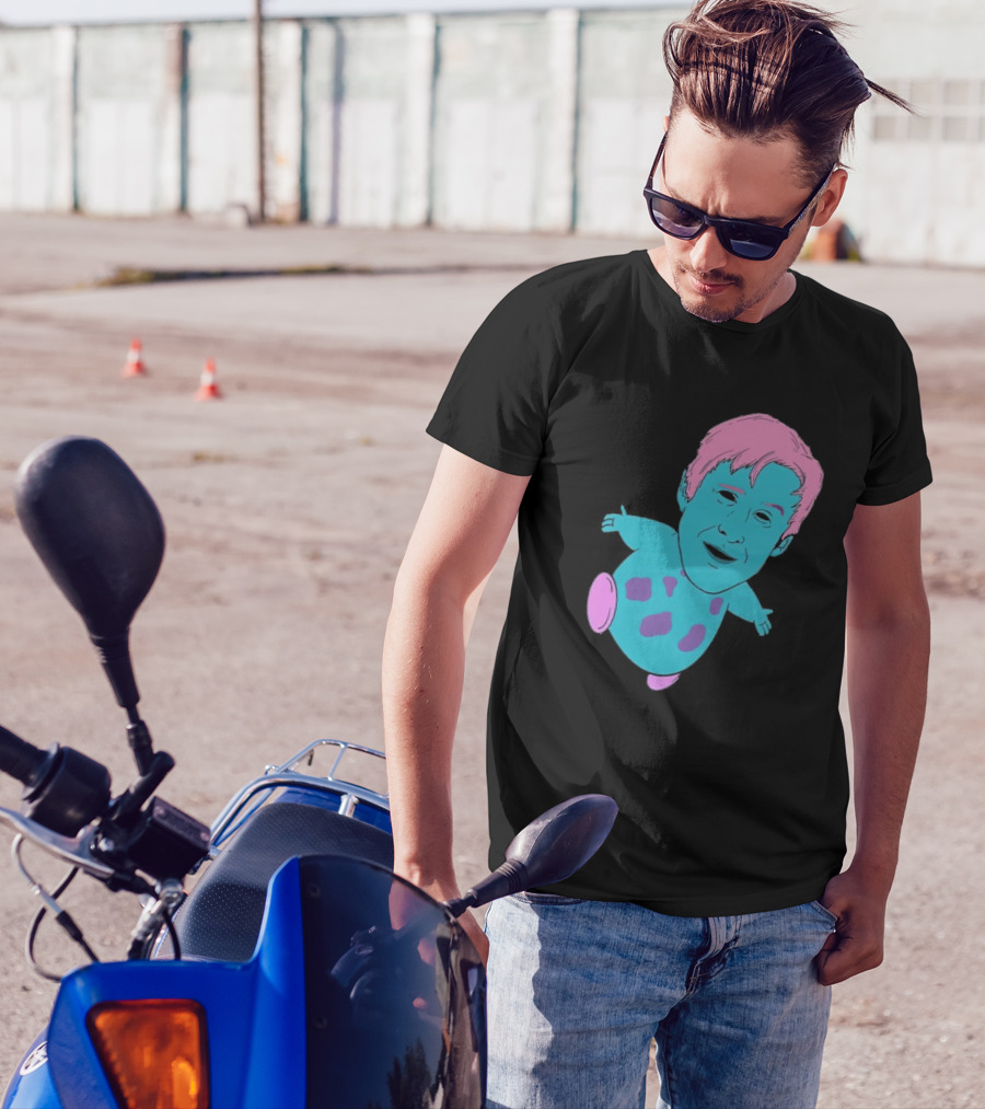 Ryan X Bibble Pink And Blue Character Fusion T-Shirt