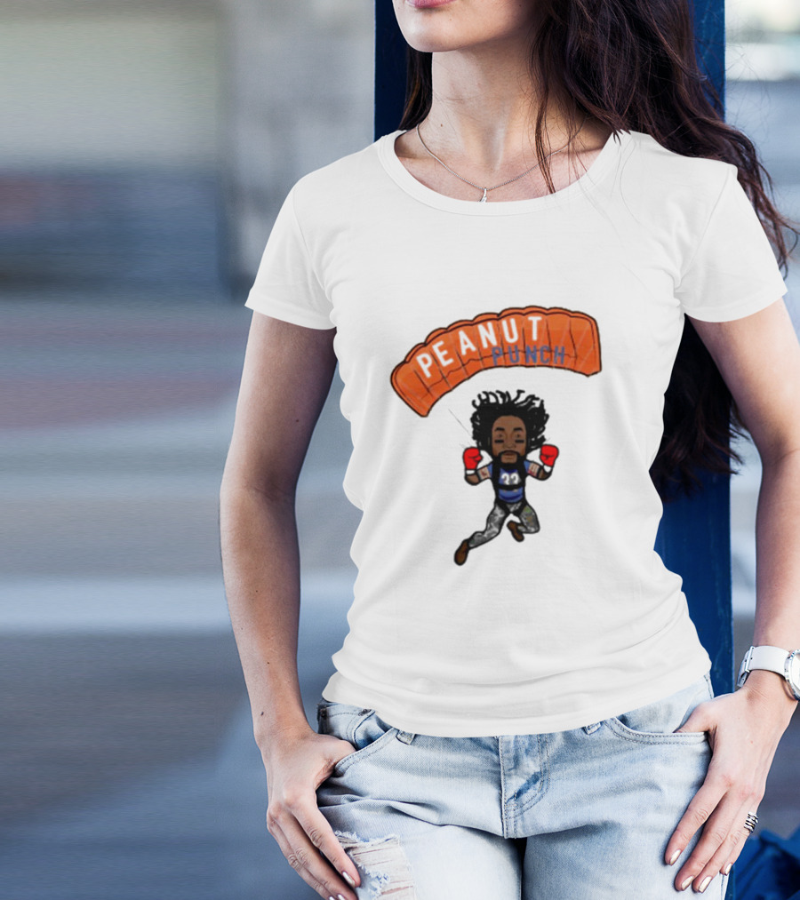 Charles Tillman Peanut Punch Parachute Skydiving Adventure T-Shirt