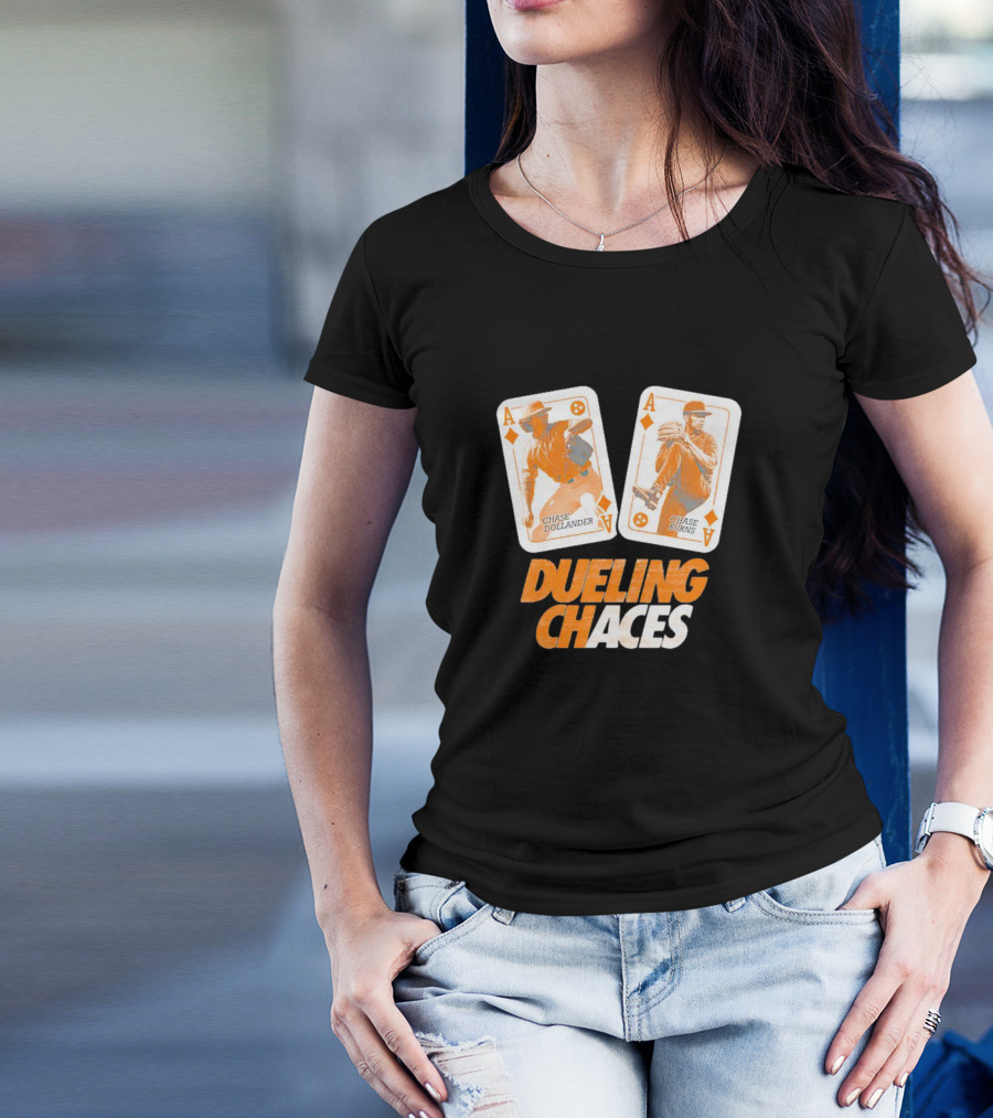 Dueling Chaces Chase Dollander Chase Burns Playing Cards T-Shirt