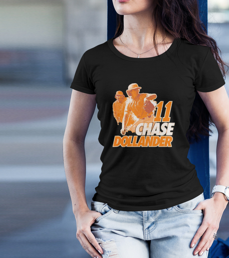 Chase Dollander 11 Baseball Action Player T-Shirt