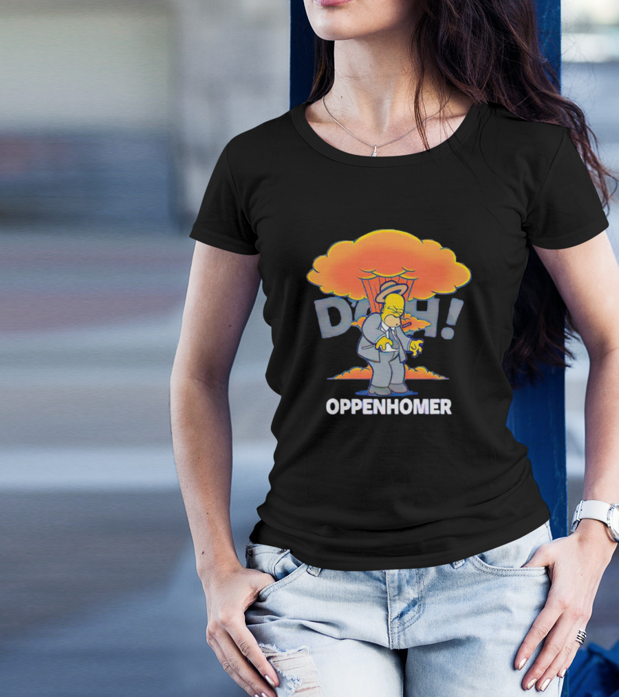 Homer Simpson D'oh Oppenhomer Explosion T-Shirt