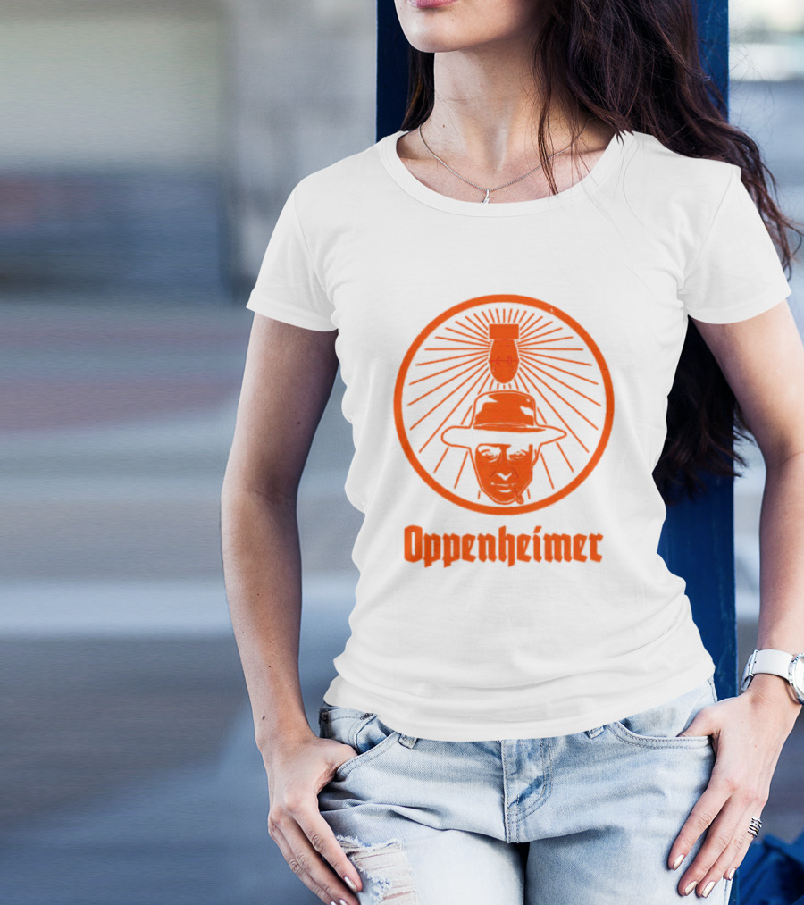 Oppenheimer Atom Meister Iconic Bomb Hat T-Shirt
