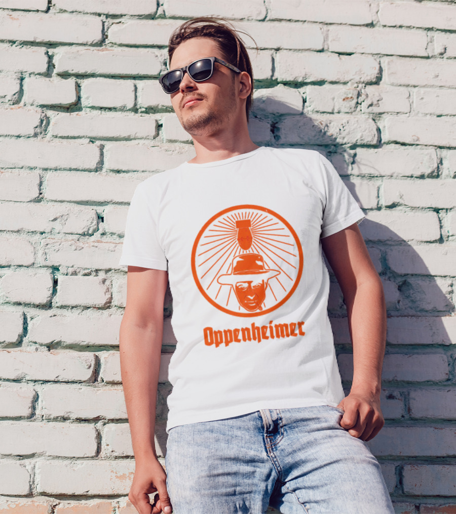 Oppenheimer Atom Meister Iconic Bomb Hat T-Shirt