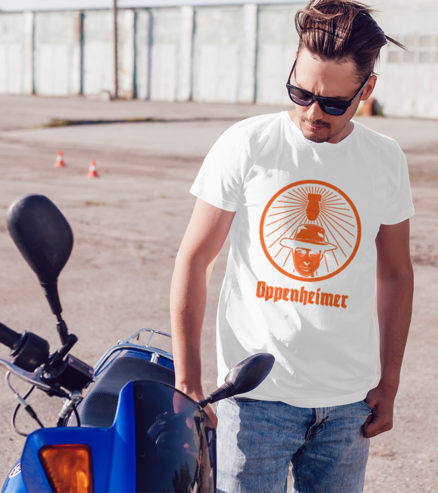 Oppenheimer Atom Meister Iconic Bomb Hat T-Shirt