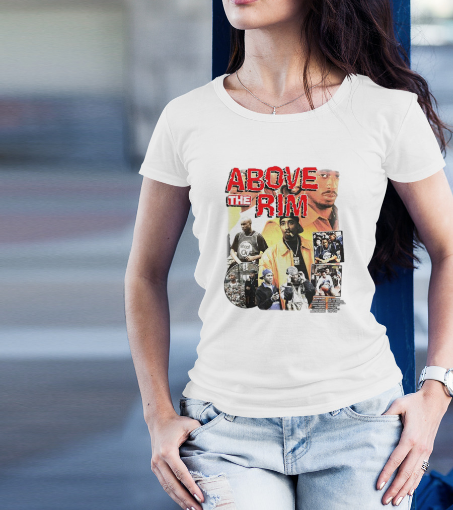 Above The Rim 2Pac Shoot Out Picture Collage T-Shirt