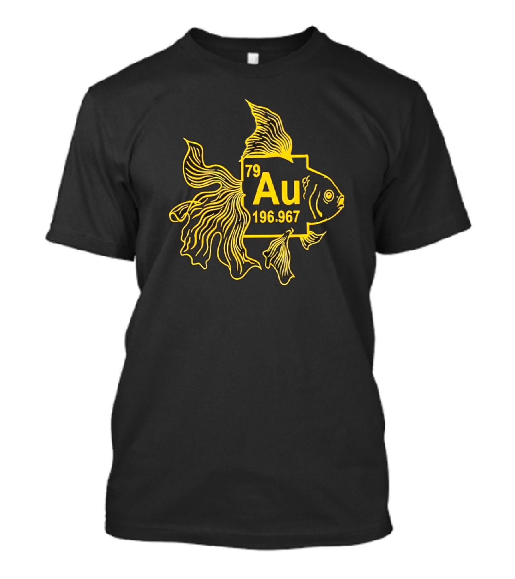 Gold Fish Element Au 79 Chemistry Science T-Shirt