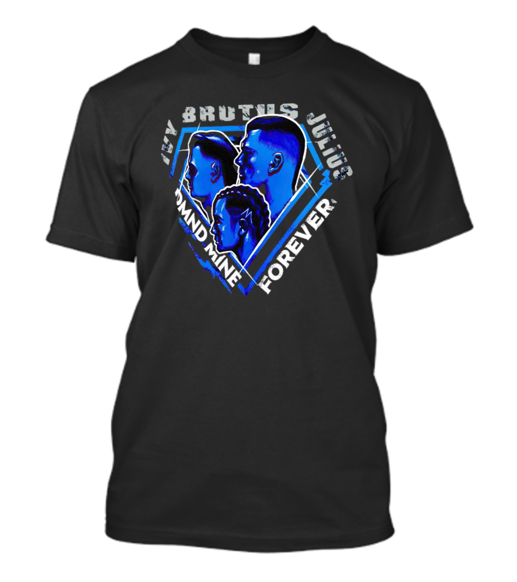 Ivy Brutus Julius Diamond Mine Forever Blue Portrait Trio T-Shirt