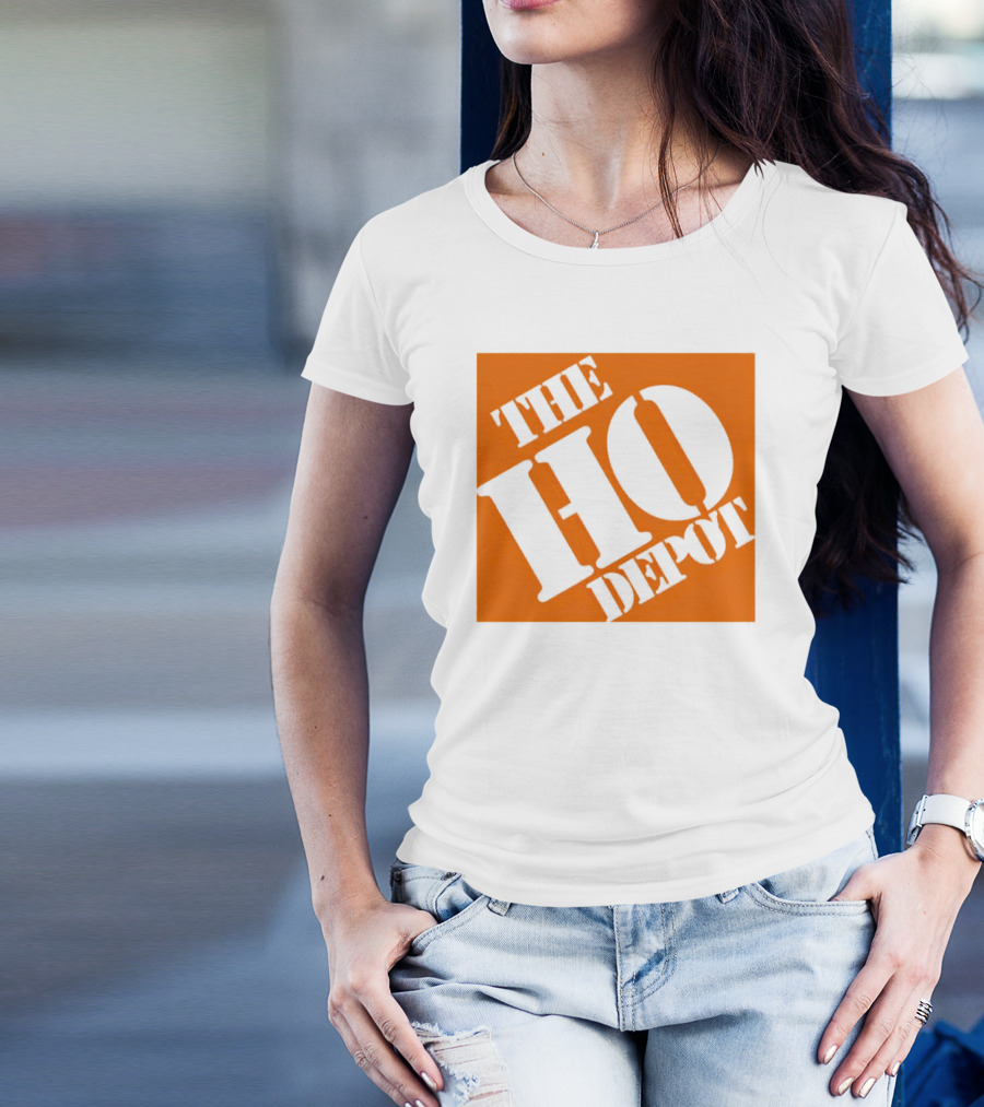 The Ho Depot Orange Square T-Shirt
