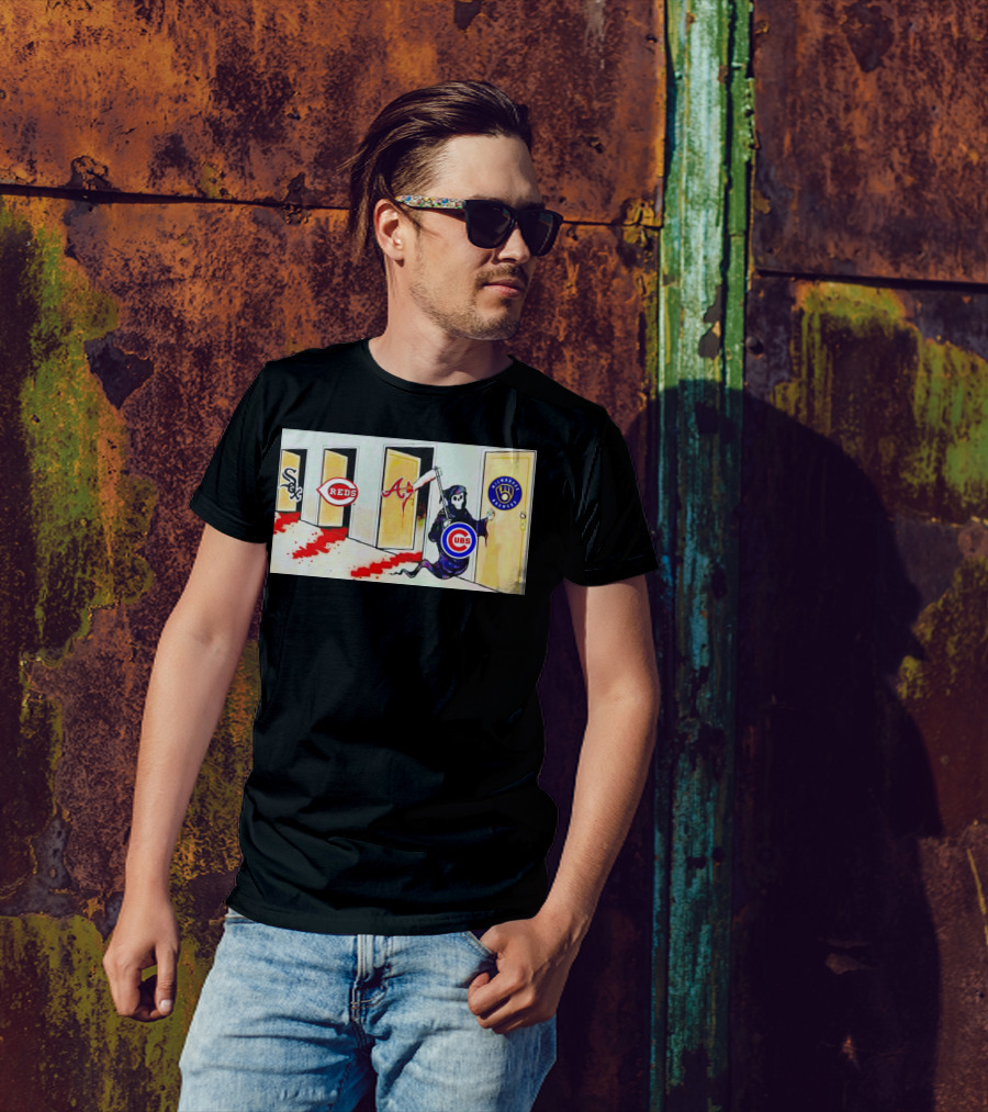 Death The Cubs Are Coming For Brewers Reds Braves White Sox T-Shirt