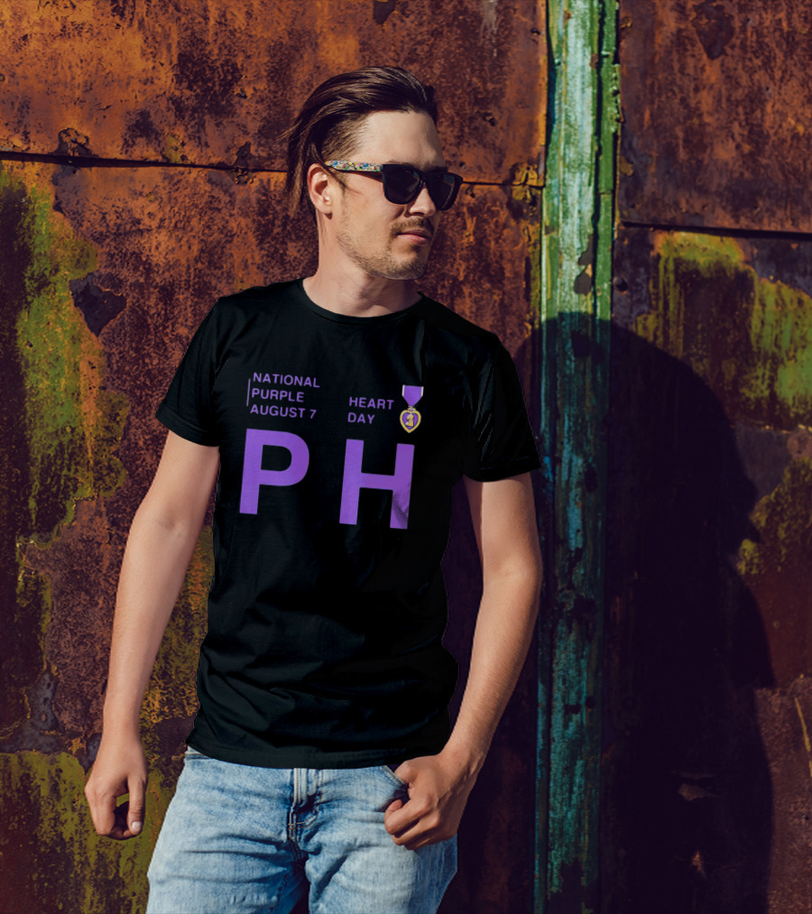 National Purple Heart Day August 7 PH T-Shirt