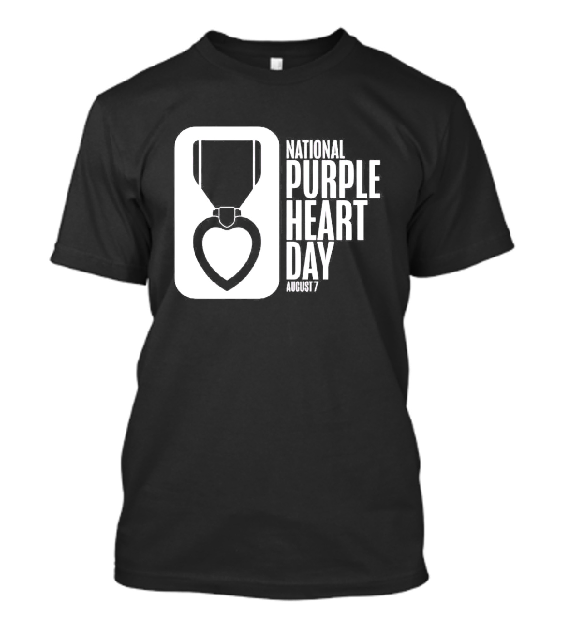 National Purple Heart Day August 7 Iconic Medal T-Shirt