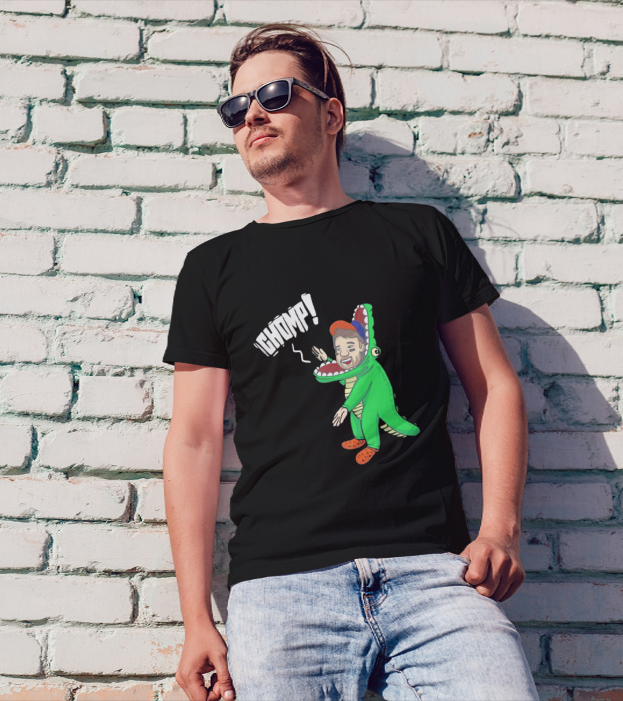 Chomp Chas McCormick Crocodile Costume Character T-Shirt