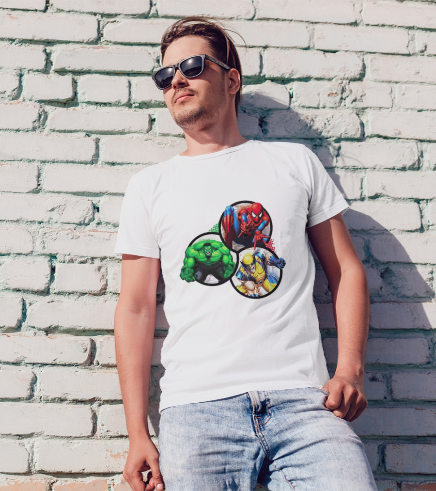 Marvel's Trinity Hulk Spider-Man Wolverine T-Shirt