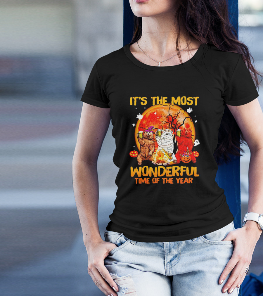 It's The Most Wonderful Time Of The Year Bear Halloween T-Shirt