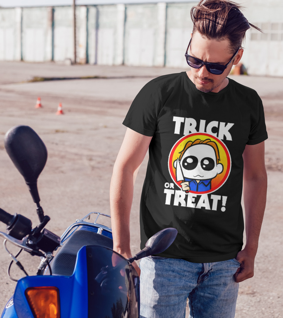 Michael Myers Chibi Trick Or Treat Halloween Character T-Shirt
