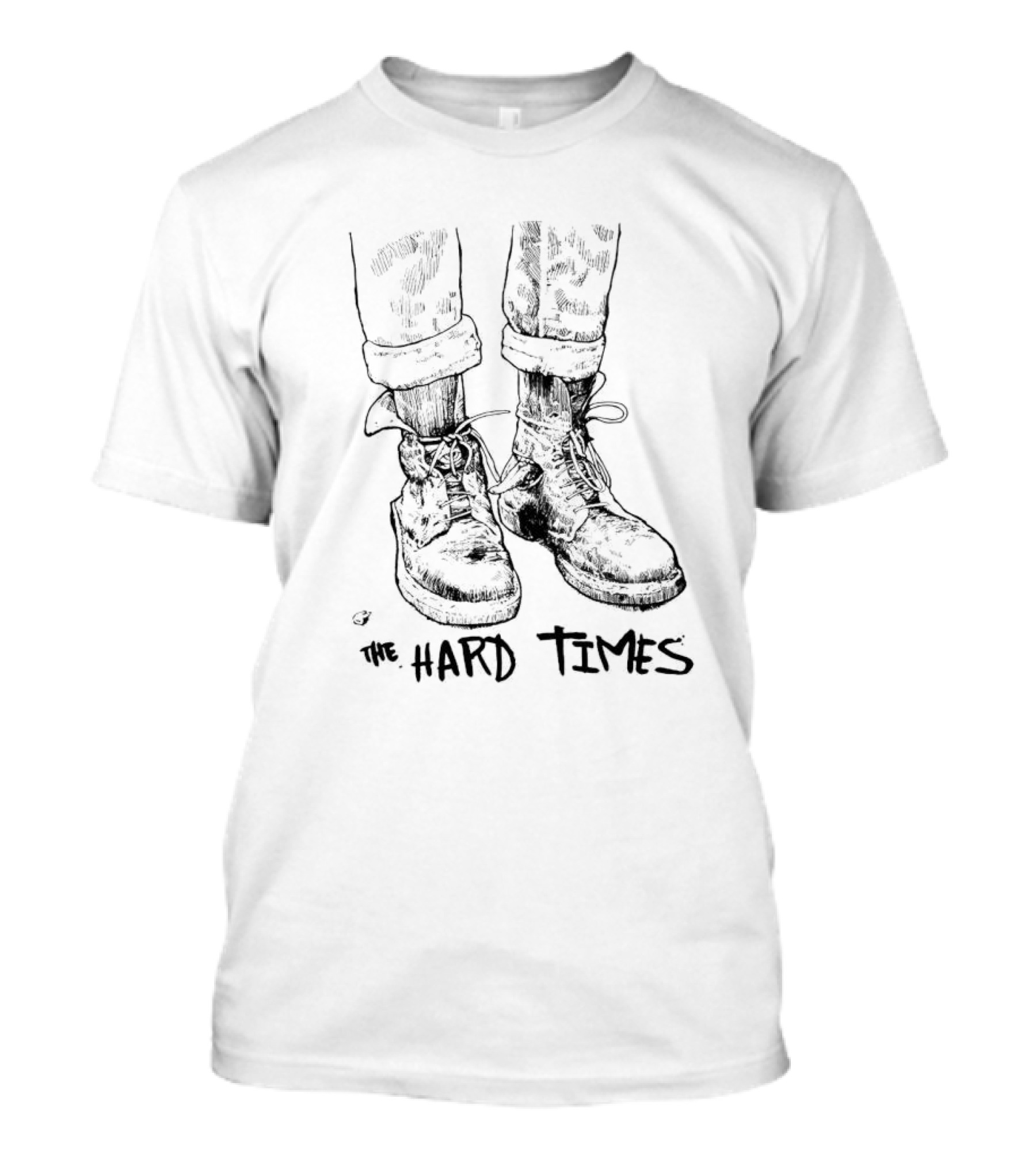 The Hard Times Boots Artwork By Dave Kloc T-Shirt