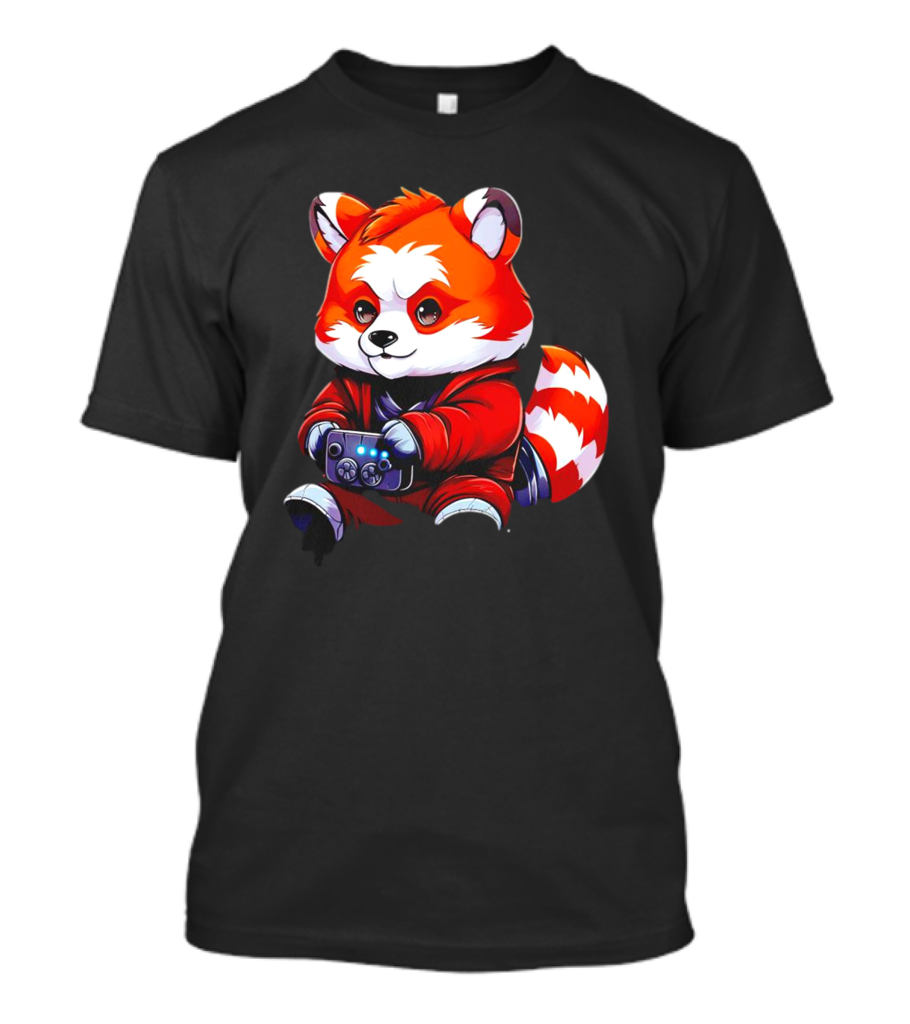 Gaming Red Panda Playing Video Games T-Shirt