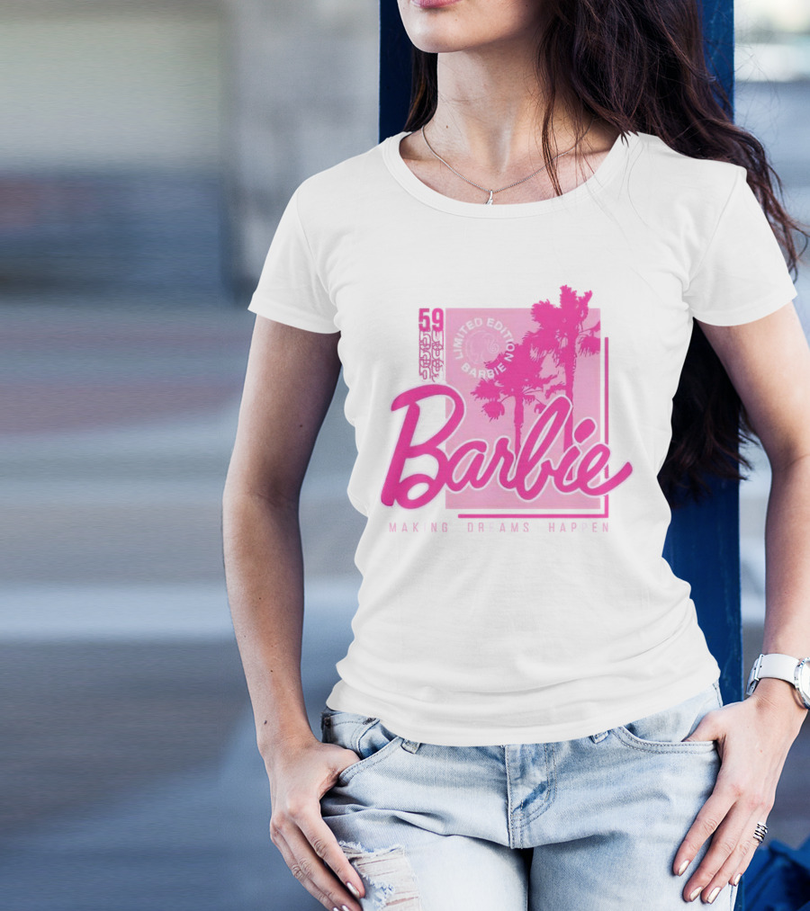 Barbie 59 Making Dreams Happen Palm Trees T-Shirt
