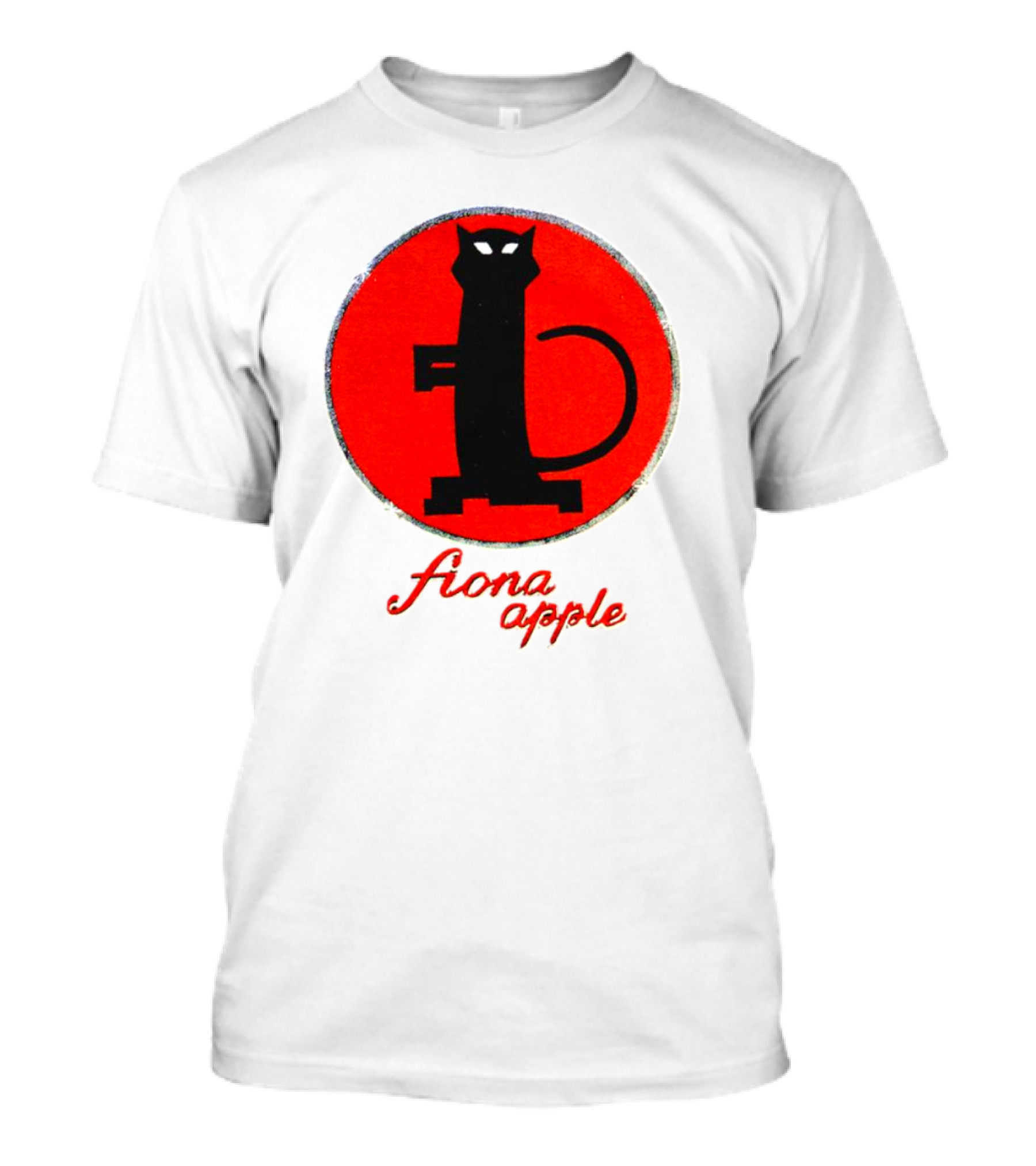 Fiona Apple Black Cat Red Circle Bootleg T-Shirt