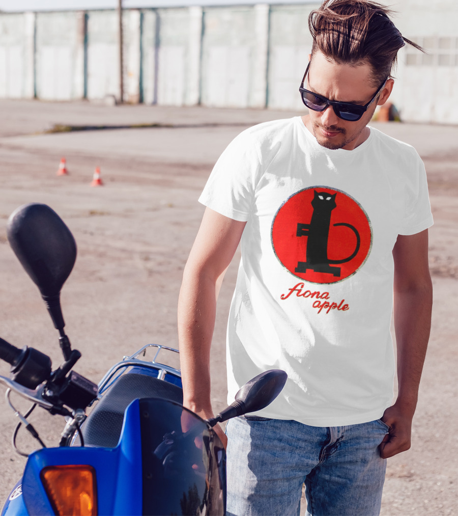 Fiona Apple Black Cat Red Circle Bootleg T-Shirt