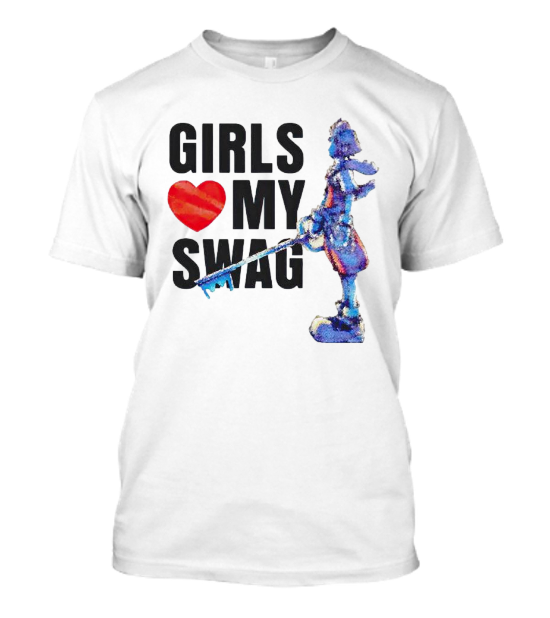 Girls Love My Swag Kingdom Hearts Keyblade Character T-Shirt