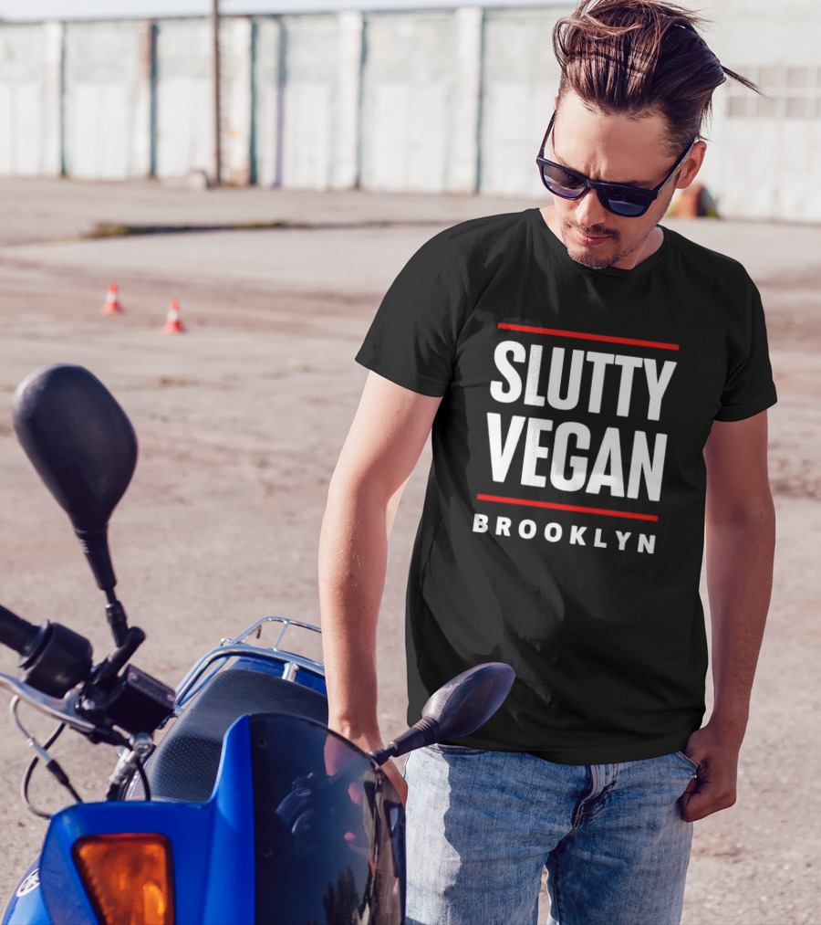 Slutty Vegan Brooklyn Restaurant Logo Style T-Shirt