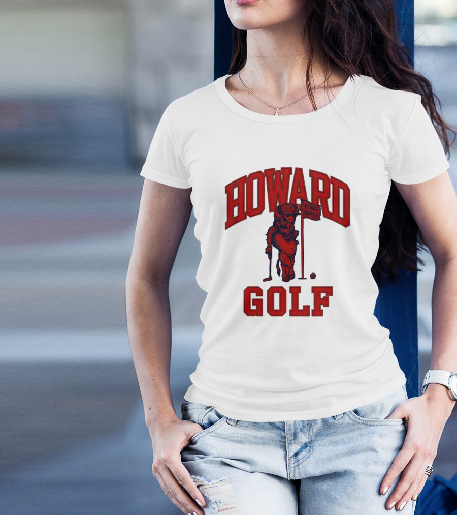 Howard Golf Pebble Beach Vintage Style Bull Golfer T-Shirt