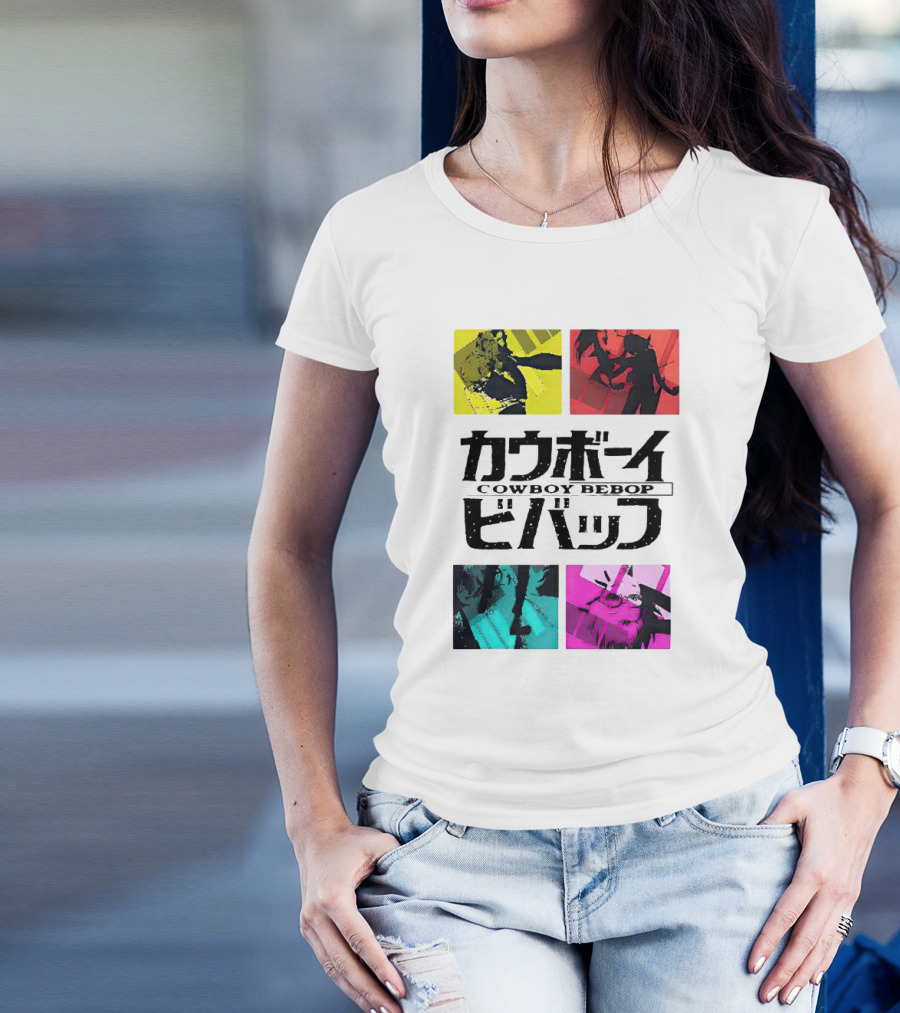 Augmented Reality Cowboy Bebop Iconic Anime Montage T-Shirt