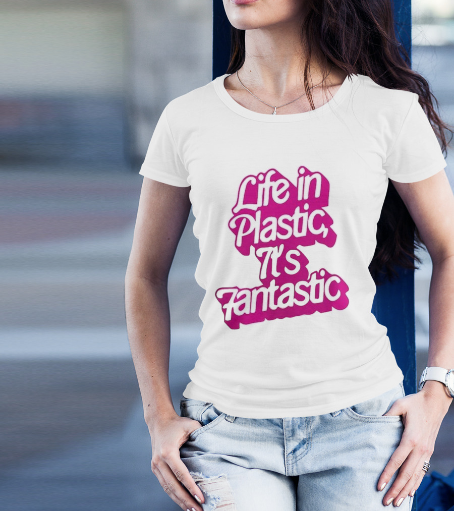 Life In Plastic It's Fantastic Cool Girl Barbi T-Shirt