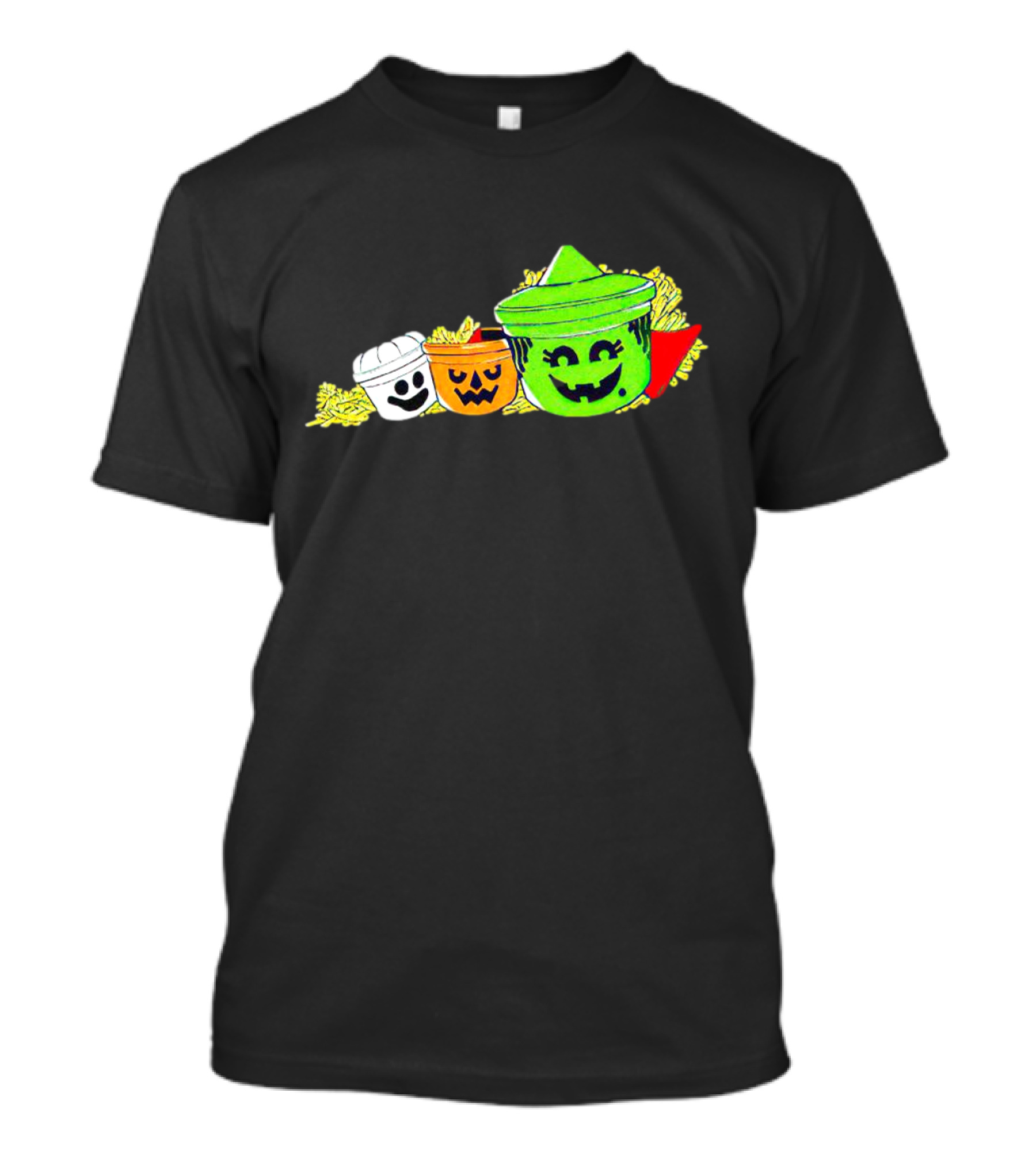 The Kentucky Halloween Buckets Ghost Pumpkin Frankenstein T-Shirt