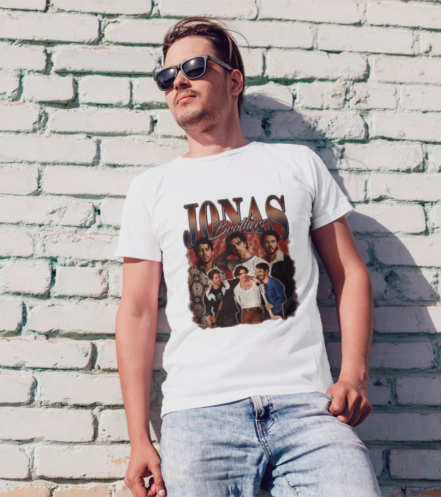 Jonas Brothers Vintage Collage Style Retro Photography T-Shirt