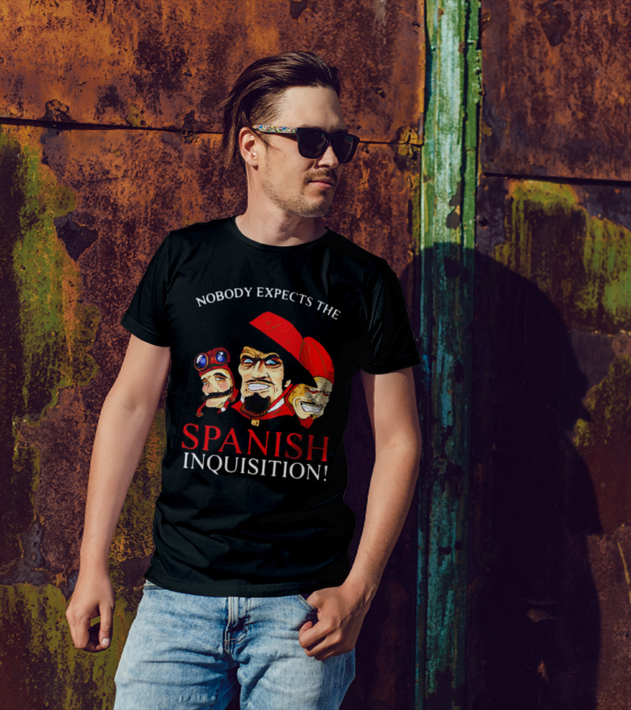 Nobody Expects The Spanish Inquisition Monty Python Characters T-Shirt