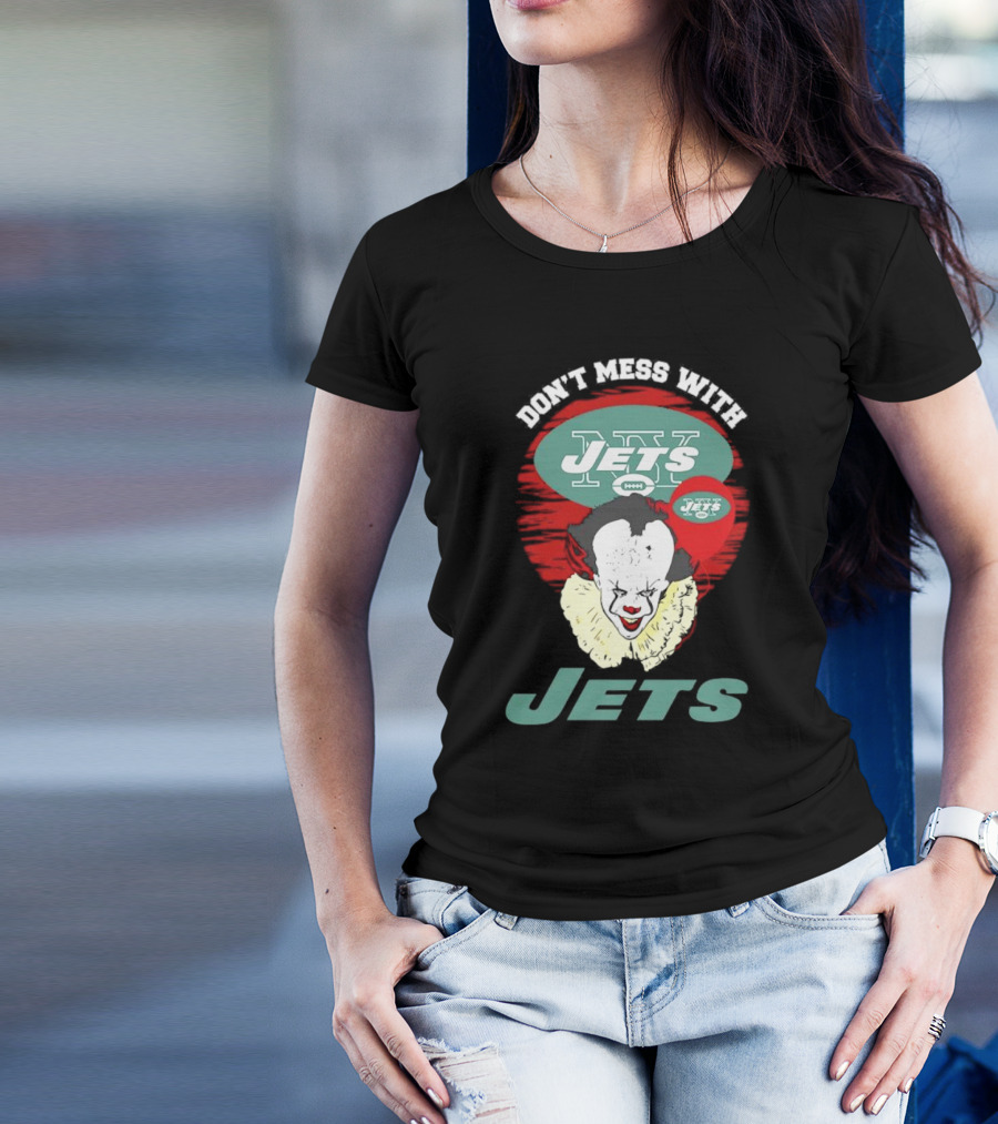 Don't Mess With Jets Pennywise Crossover T-Shirt