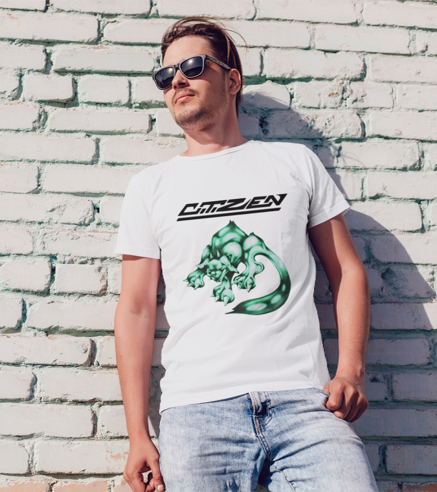 CITIZEN Green Creature Fantasy Vintage Gaming Aesthetic T-Shirt