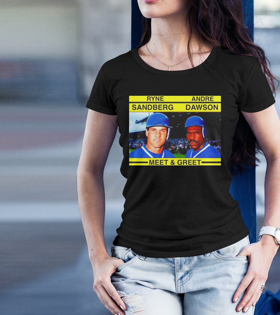 Ryne Sandberg Andre Dawson Meet And Greet Baseball Legends Event T-Shirt