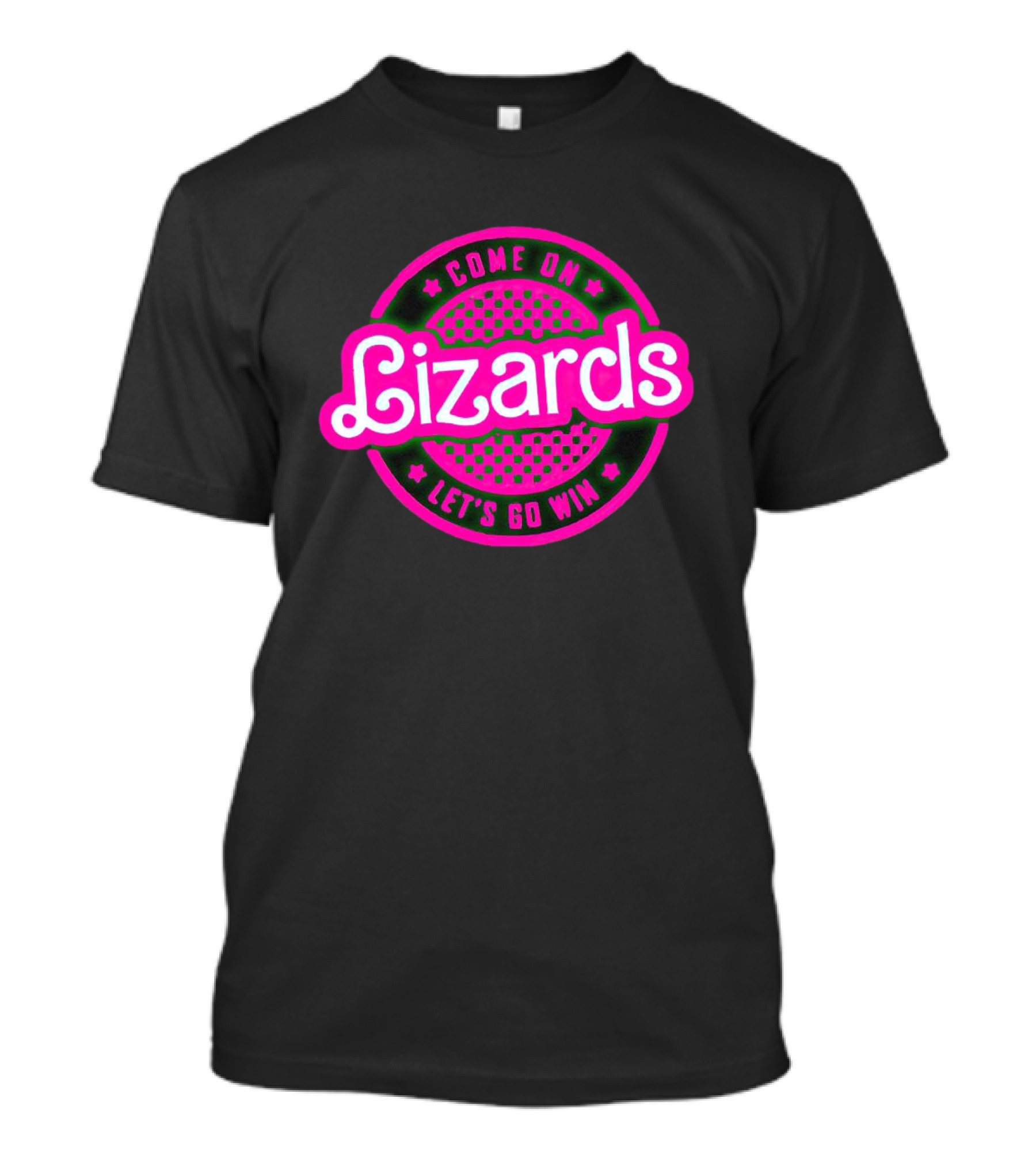 Come On Lizards Let's Go Win Retro Pop Aesthetic T-Shirt