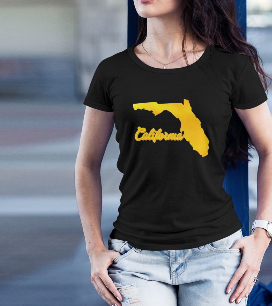 California Florida Map Playful Twist T-Shirt