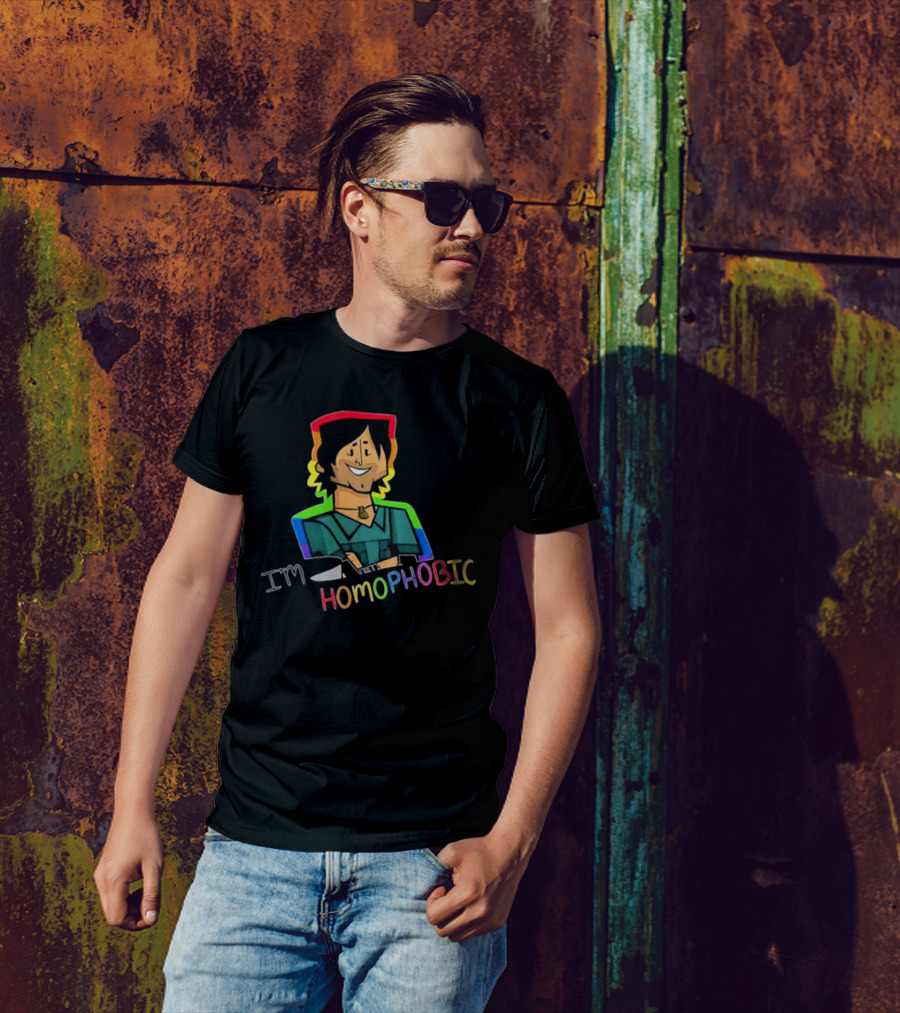 I'm Homophobic Total Drama Island Rainbow Character T-Shirt