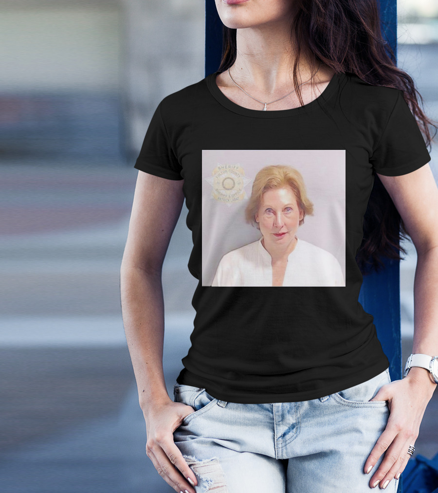 Sidney Powell Mugshot Fulton County Sheriff Badge T-Shirt