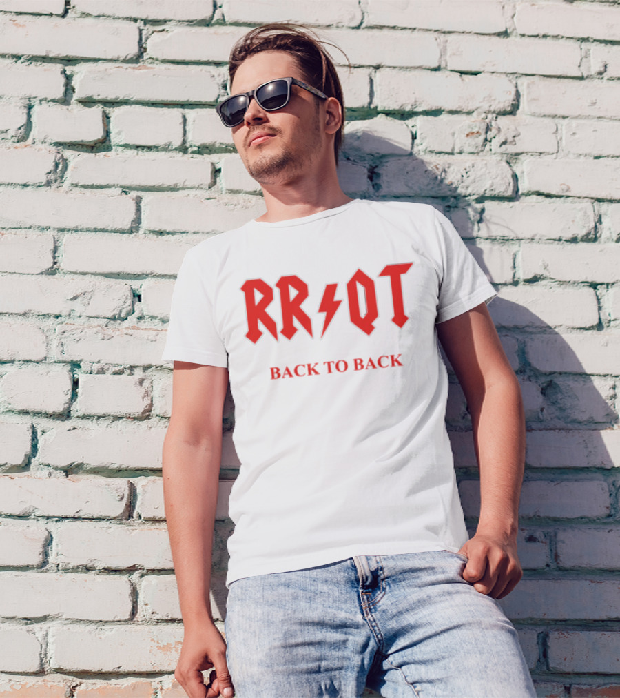 RR QT Back To Back ACDC Style Font T-Shirt