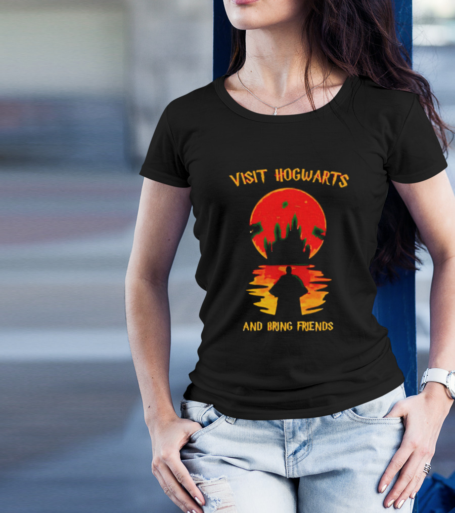 Visit Hogwarts And Bring Friends With Spooky Halloween Shadows T-Shirt