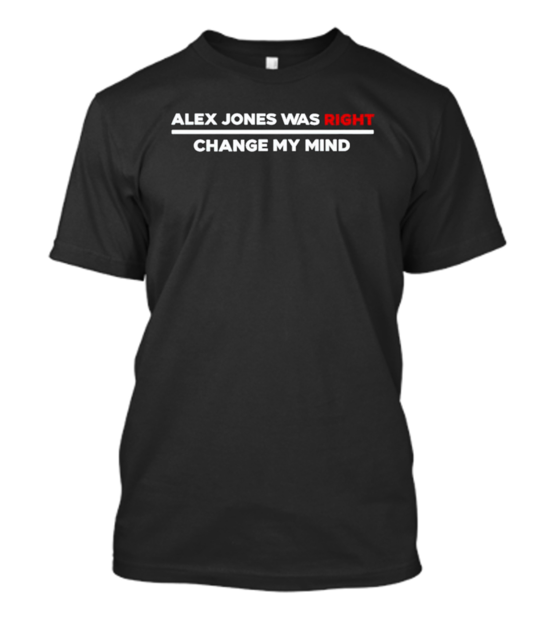 ALEX JONES WAS RIGHT CHANGE MY MIND T-Shirt