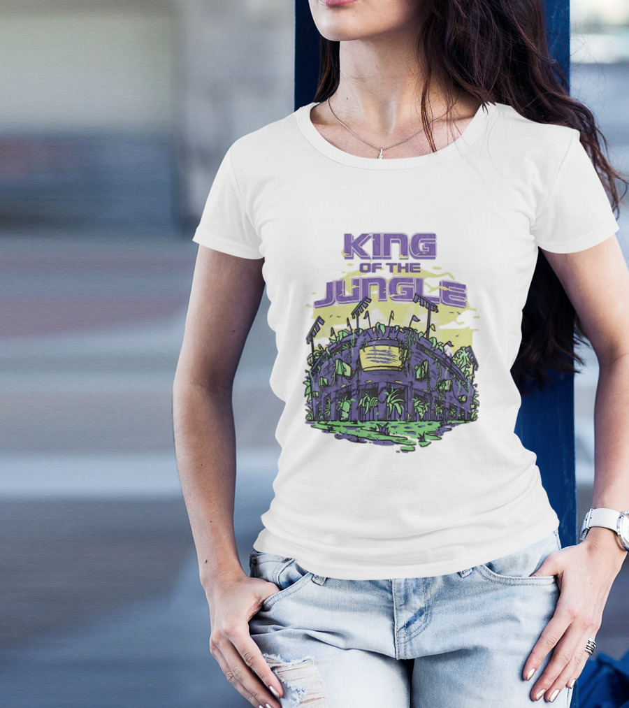 Los Angeles Lakers King Of The Jungle Stadium Scene T-Shirt