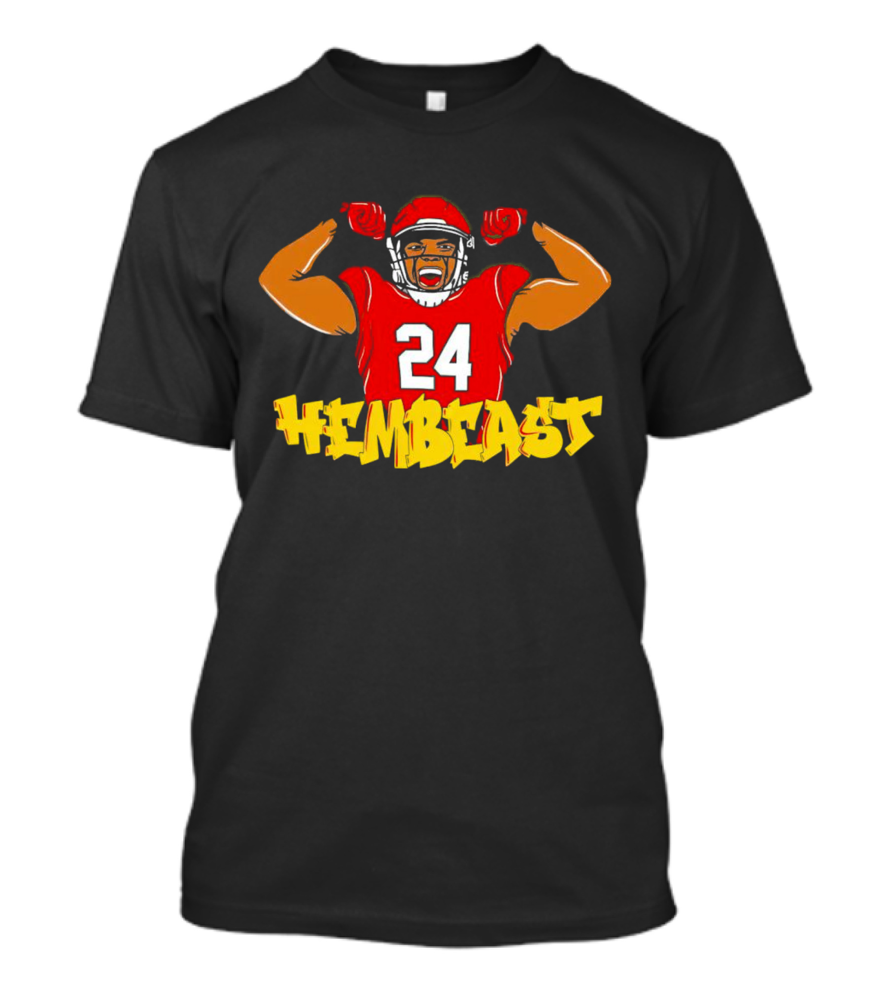 Maryland Roman Hemby Hembeast 24 Football Player T-Shirt