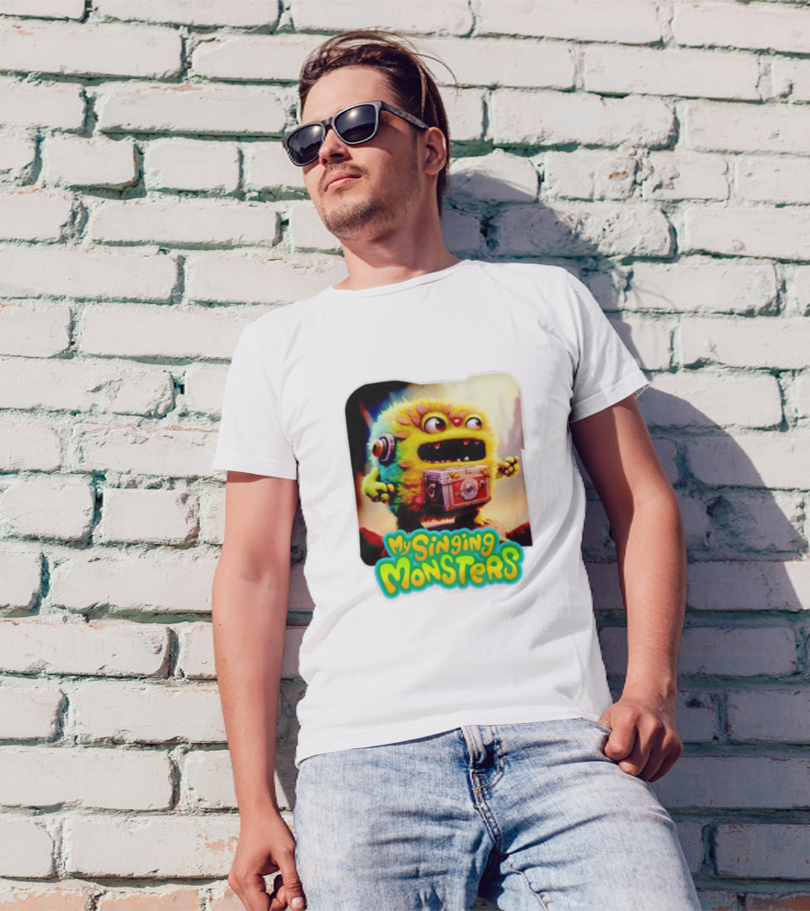 My Singing Monsters Colorful Furry Creature With Camera T-Shirt