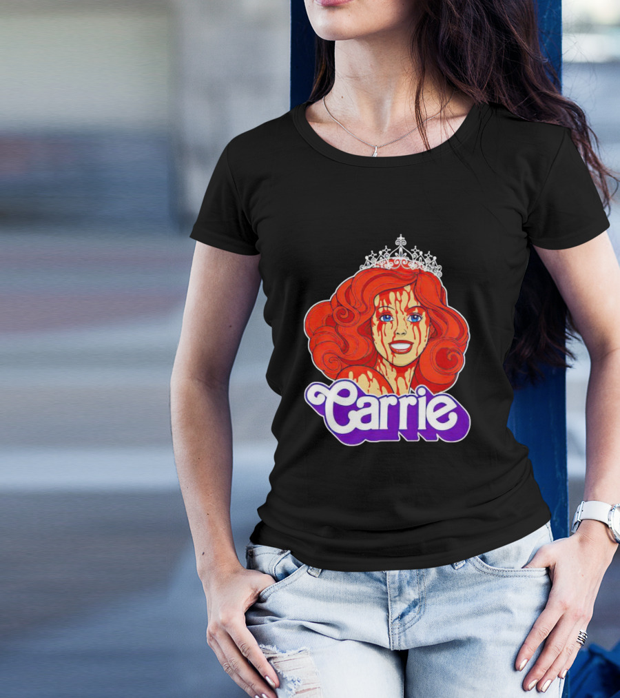 Carrie Blood-soaked Princess Barbie Queen T-Shirt