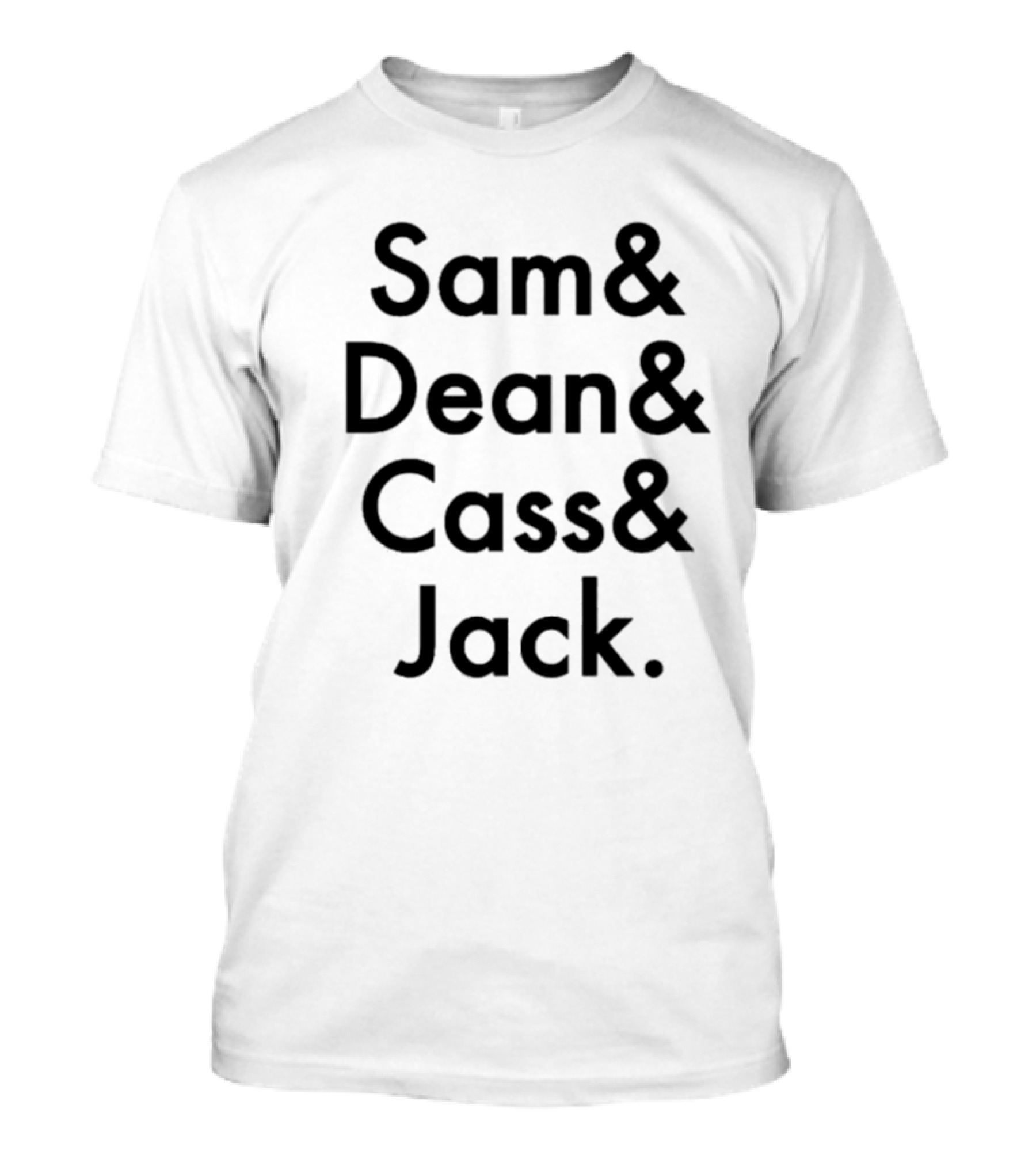 Sam Dean Cass Jack Supernatural Fandom T-Shirt
