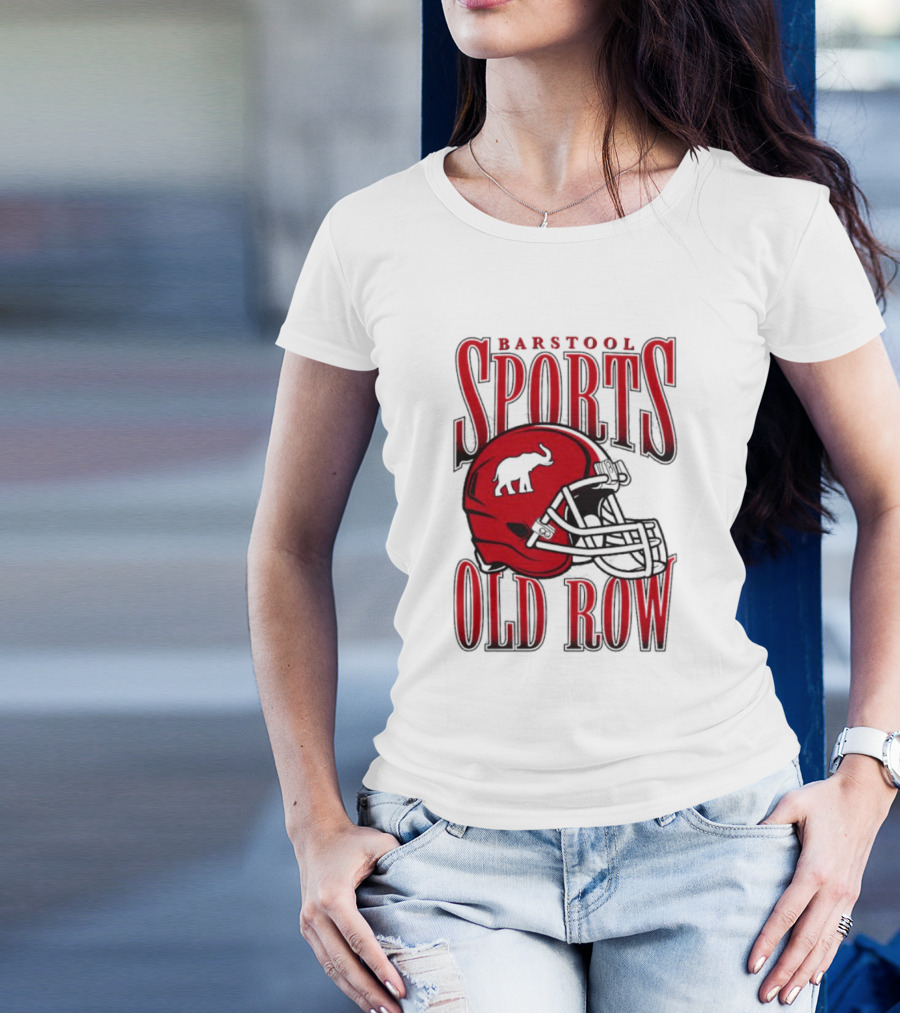 Old Row Elephant Football Helmet T-Shirt